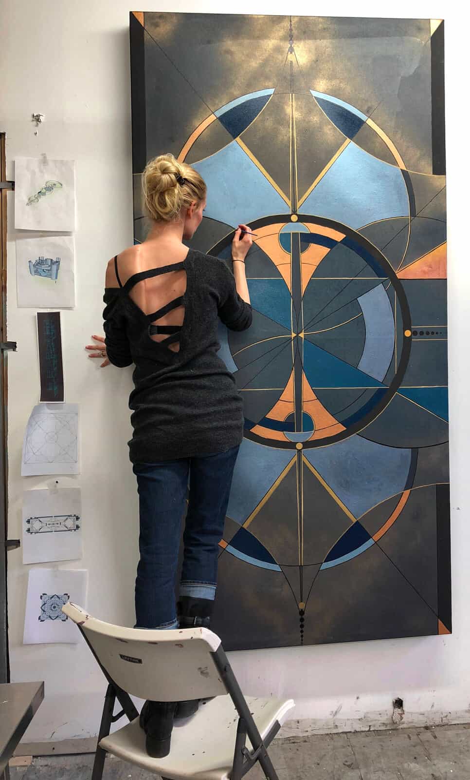 Kathleen at work Kathleen at work